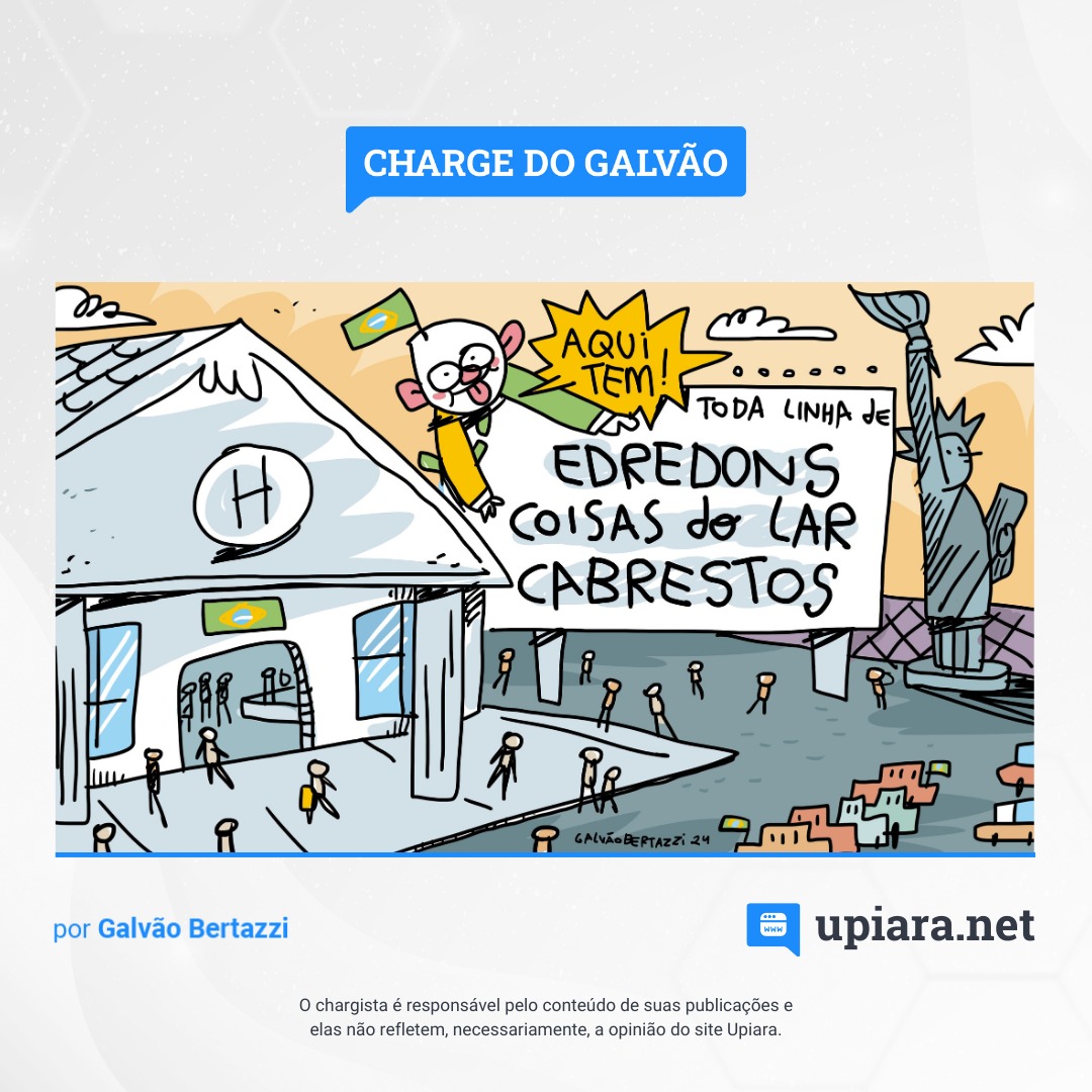 Charge do Galvão sobre multa a Luciano Hang por assédio eleitoral a funcionários