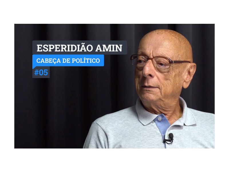 O senador Esperidião Amin (PP) é o quinto entrevistado na retomada do programa de Entrevistas Cabeça de Político, com Upiara Boschi