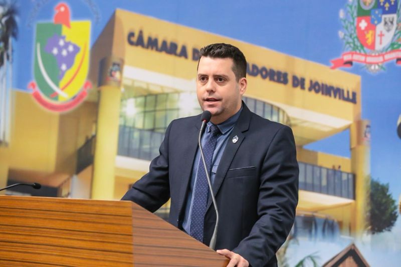 Diego Machado (PSD) é presidente da Câmara de Vereadores de Joinville.