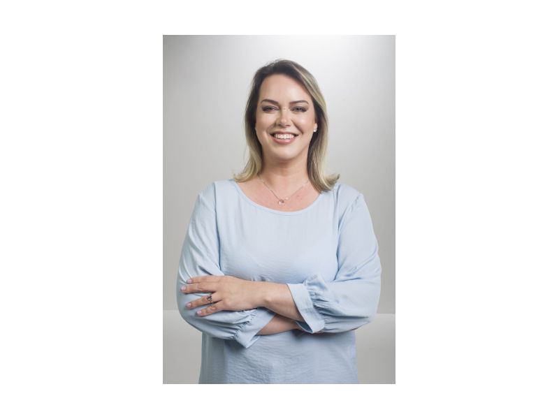 Manu Wolff é empreendedora e pré-candidata a prefeita de Jaraguá do Sul.