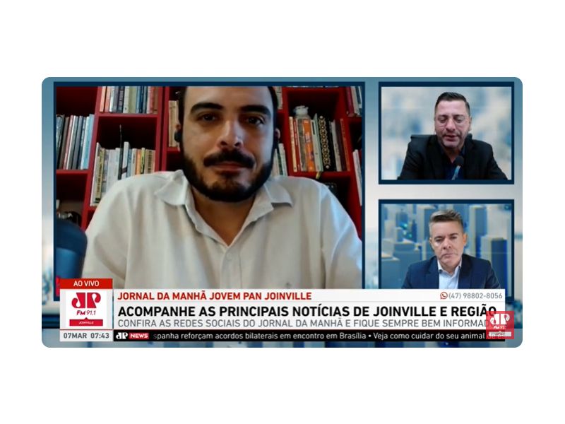 Upiara Boschi é comentarista da Jovem Pan Joinville