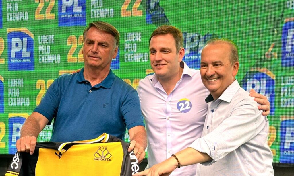 Ricardo Guidi em Criciúma recebe apoio de Bolsonaro
