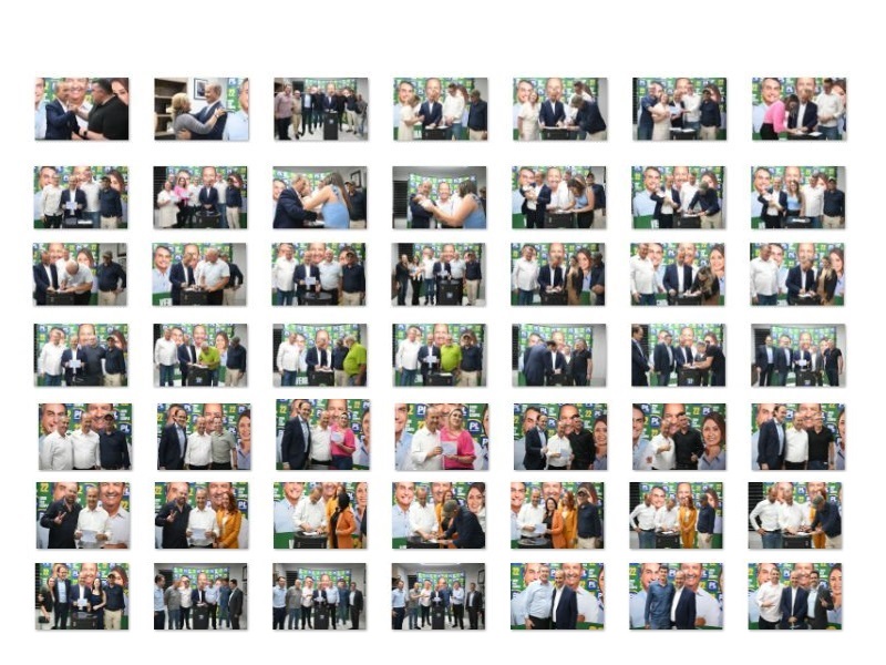 Filiações do PL catarinense renderam muitas fotos ao longo de março e abril