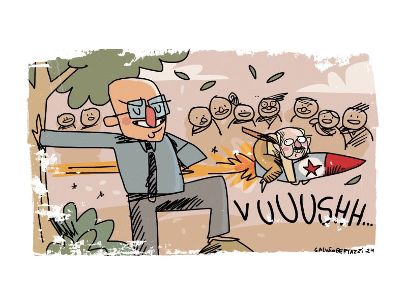 Galvão Bertazzi reinterpreta a histórica e tida como improvável virada de Luiz Henrique sobre Amin na dipusta pelo governo em 2022.