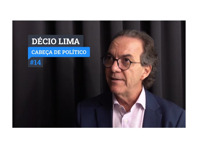 Presidente do Sebrae nacional, Décio Lima (PT) é entrevistado pelo jornalista Upiara Boschi no programa Cabeça de Político