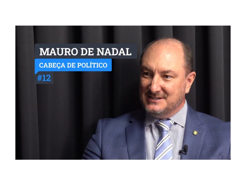 O presidente da Assembleia Legislativa, Mauro de Nadal (MDB) é o entrevistado no Cabeça de Político desta semana