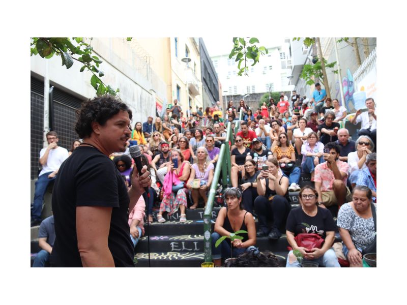 Marquito discursa em Florianópolis