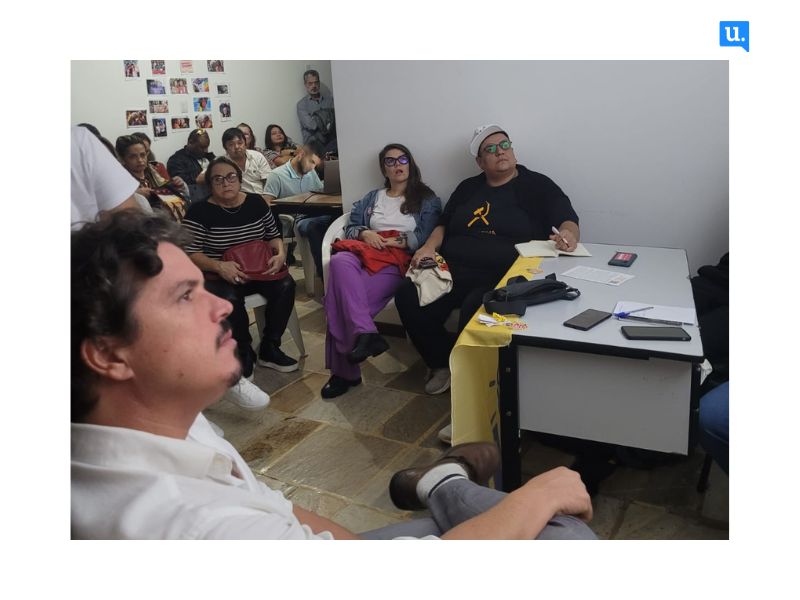 Marquito com técnicos em Florianópolis