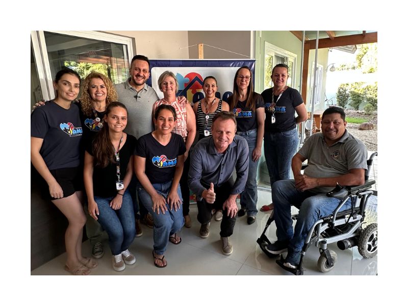 Pepê Collaço e apoiadores no Alto Vale do Itajaí