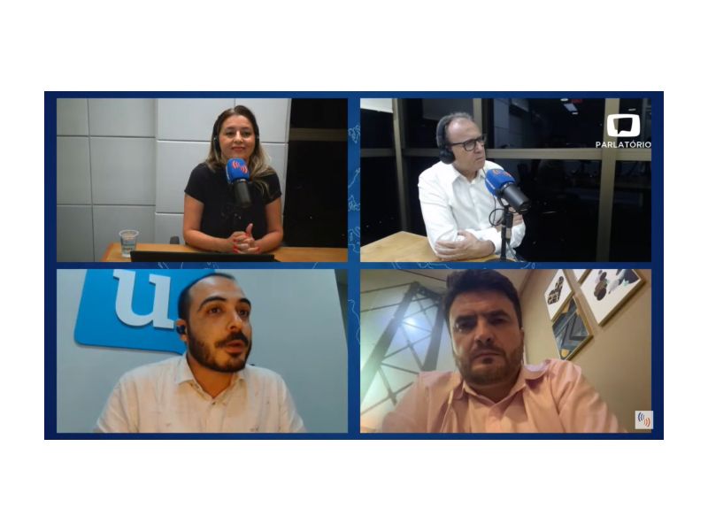 O jornalista Upiara Boschi foi um dos entrevistados por Maga Stopassoli e Adelor Lessa na Live Parlatório, da Rádio Som Maior