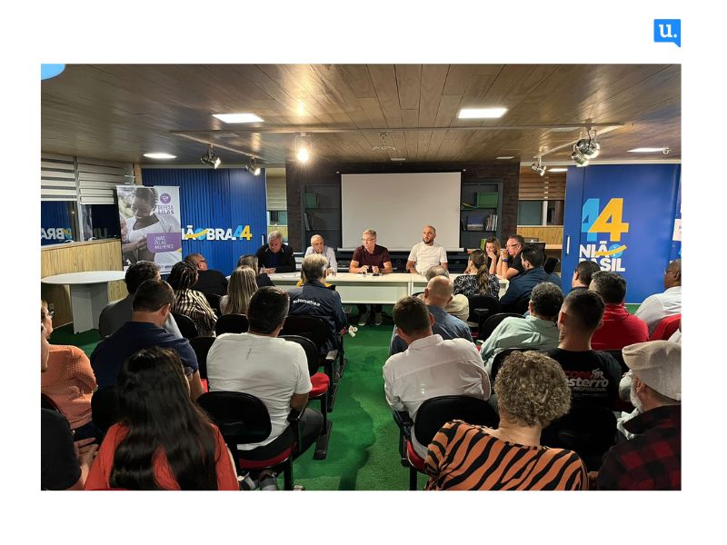 Reunião ampliada do União Brasil, partido de Gean Loureiro, decide não apoiar reeleição de Topázio Neto (PSD).