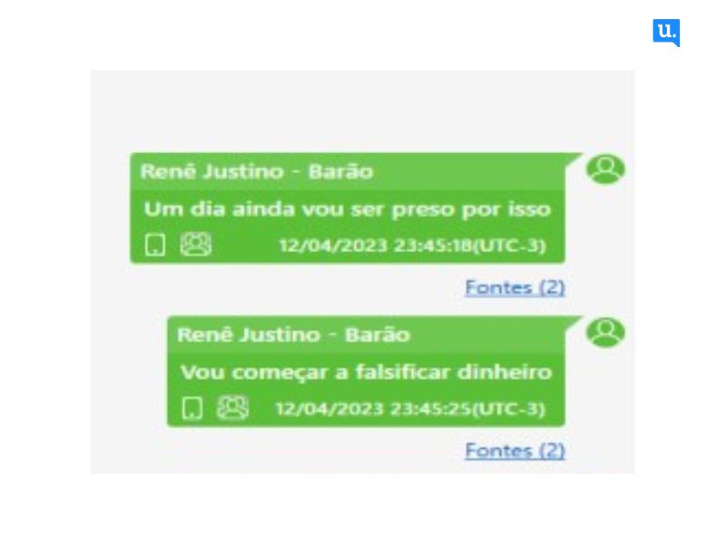 Operação Presságio mostra capturas de telas com conversas entre os investigados