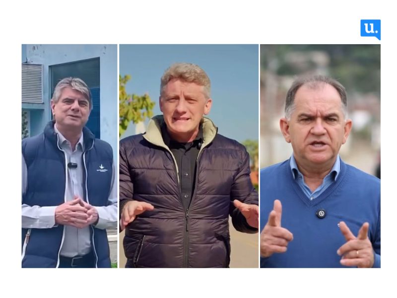 Gariba (MDB), Gerri Consoli (PSD) e Maneca (PL) são pré-candidatos a prefeito de Rio do Sul e conversam sobre aliança