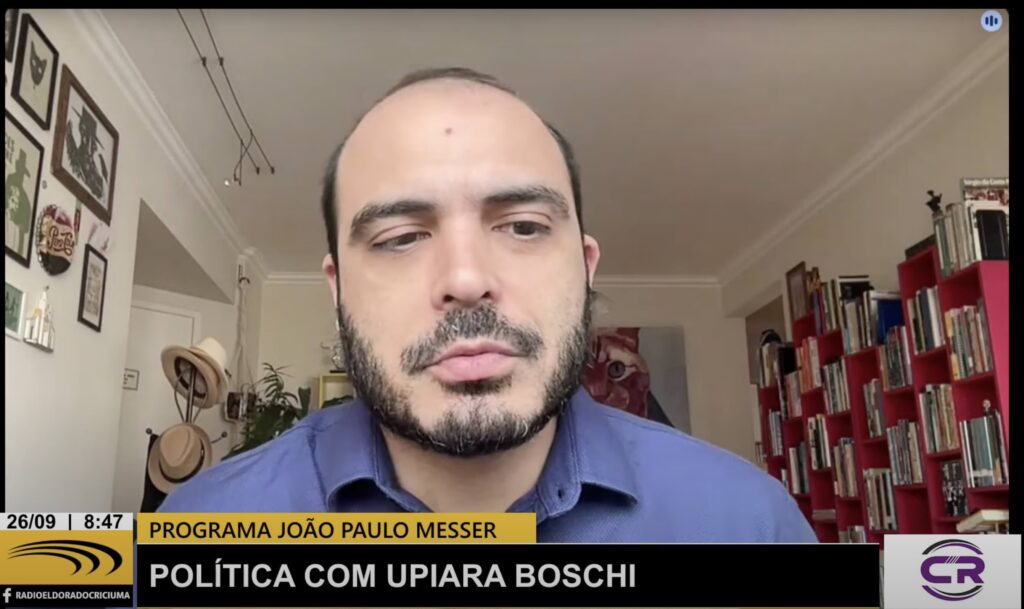 Upiara comenta pesquisa de Santa Catarina