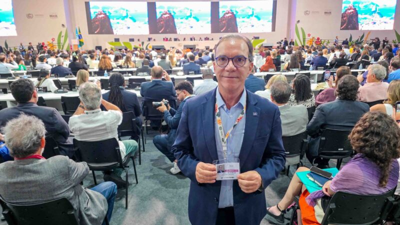 Presidente do Sebrae e líder do PT catarinense, Décio Lima participou da abertura da COP 30 em Belém.