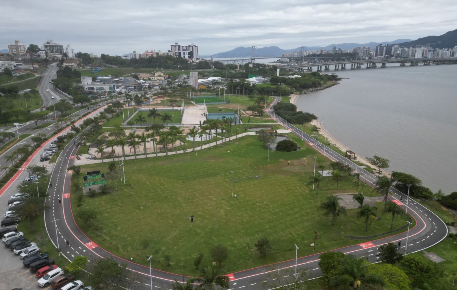Parque de Coqueiros está na lista de 600 espaços públicos para concessão. Foto: Prefeitura de Florianópolis, Divulgação.