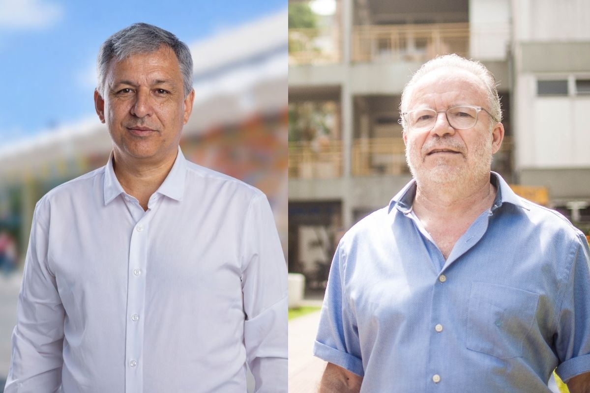 Amir Oliveira e Irineu de Souza disputam o segundo turno no dia 15 de abril. Fotos: Divulgação.